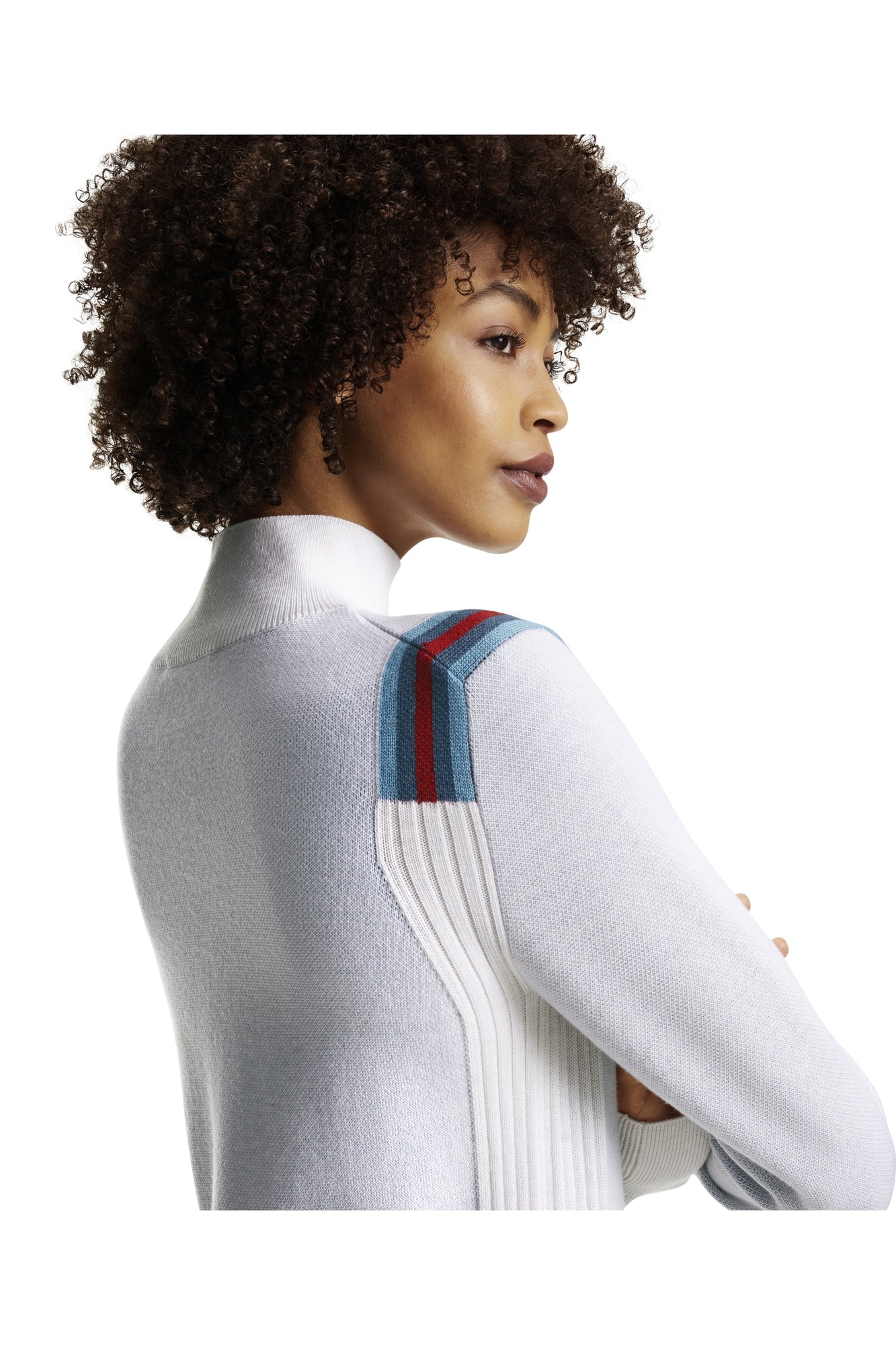 Women | SK Mock Neck Pullover | Off-White