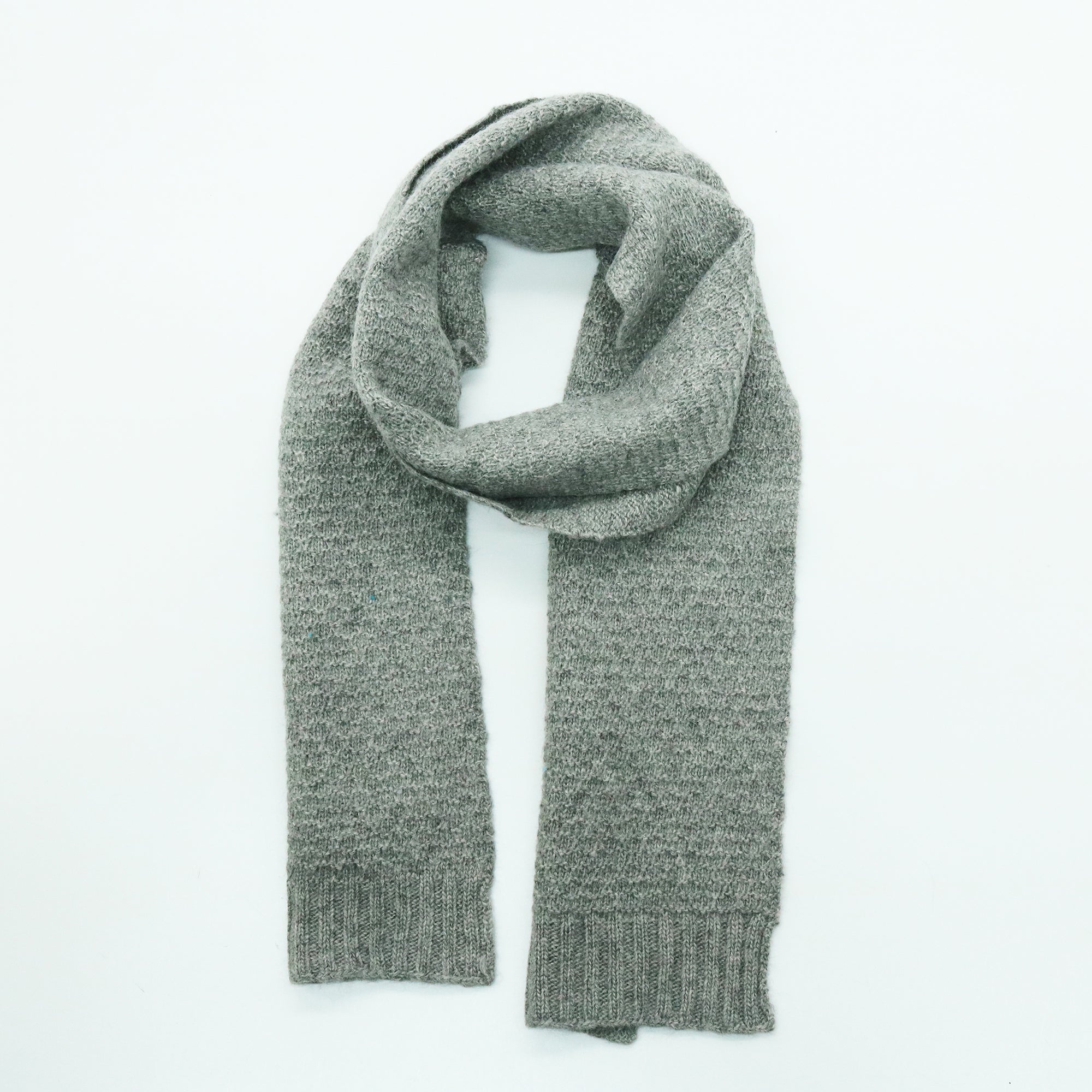 Kids | Stitched Scarf | Light Grey