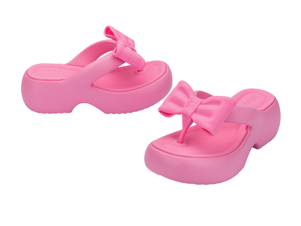 Womens | Free Fuzzy Bow Platform | Pink