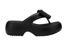 Womens | Free Fuzzy Bow Platform | Black