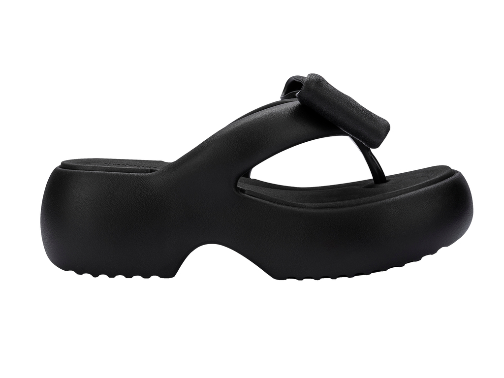 Womens | Free Fuzzy Bow Platform | Black