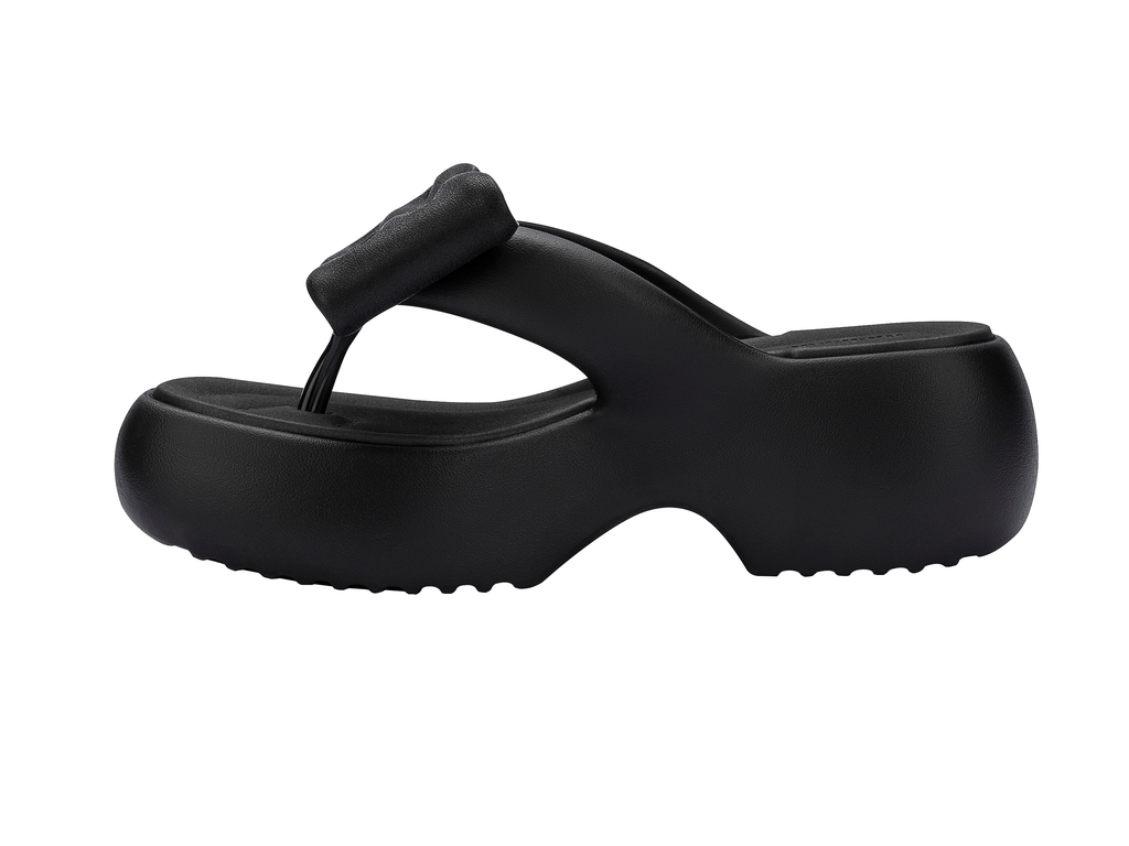Womens | Free Fuzzy Bow Platform | Black