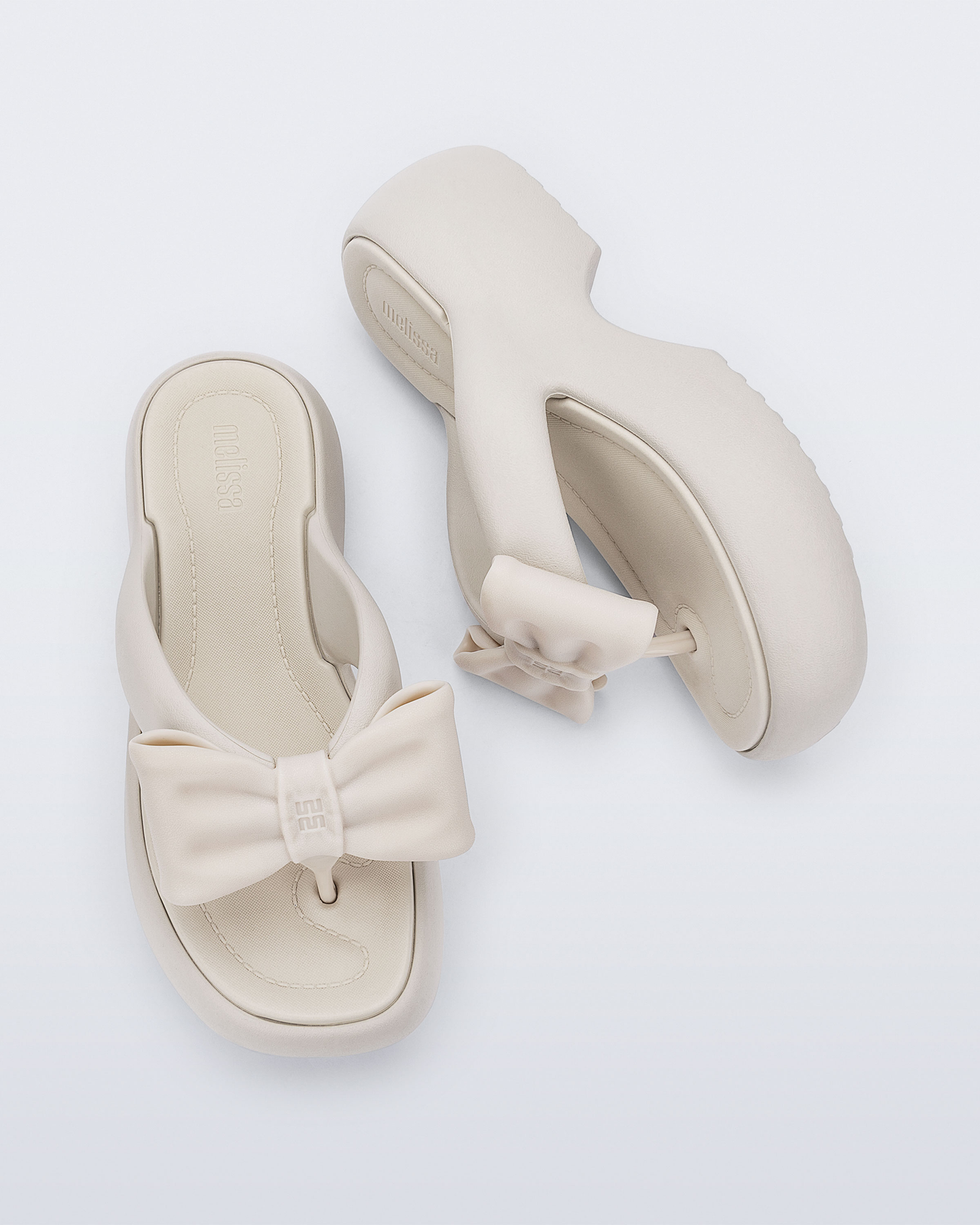 Womens | Free Fuzzy Bow Platform | Beige