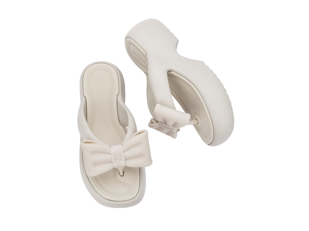 Womens | Free Fuzzy Bow Platform | Beige