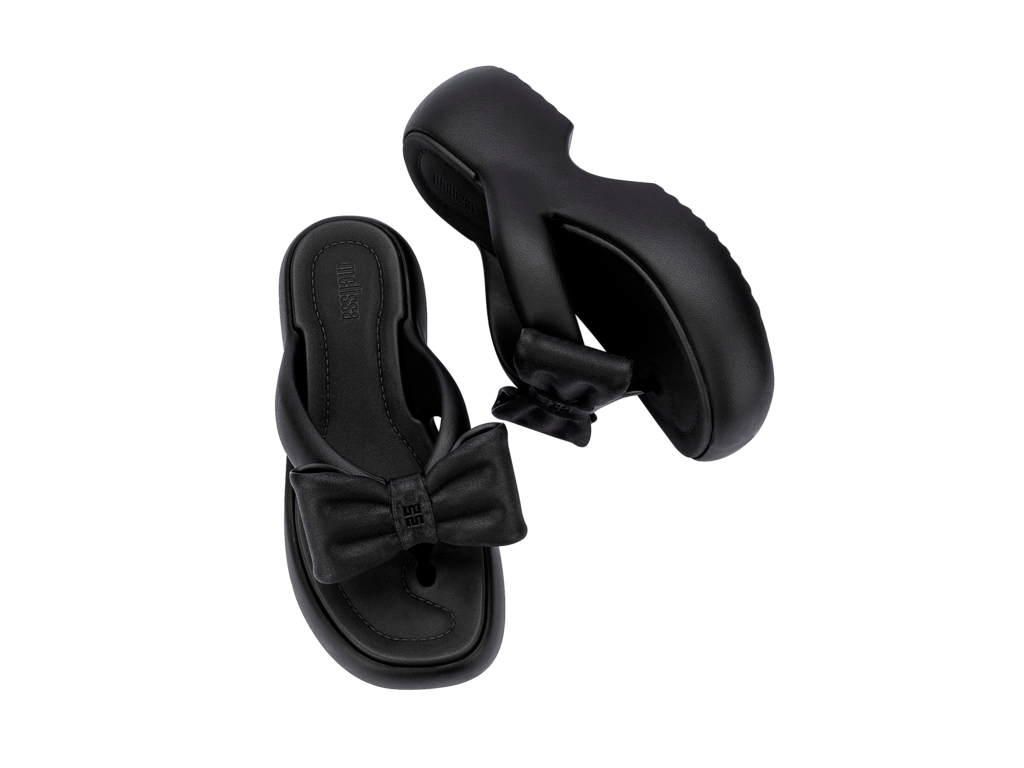 Womens | Free Fuzzy Bow Platform | Black