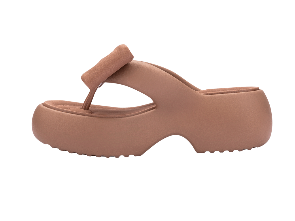 Womens | Free Fuzzy Bow Platform | Brown