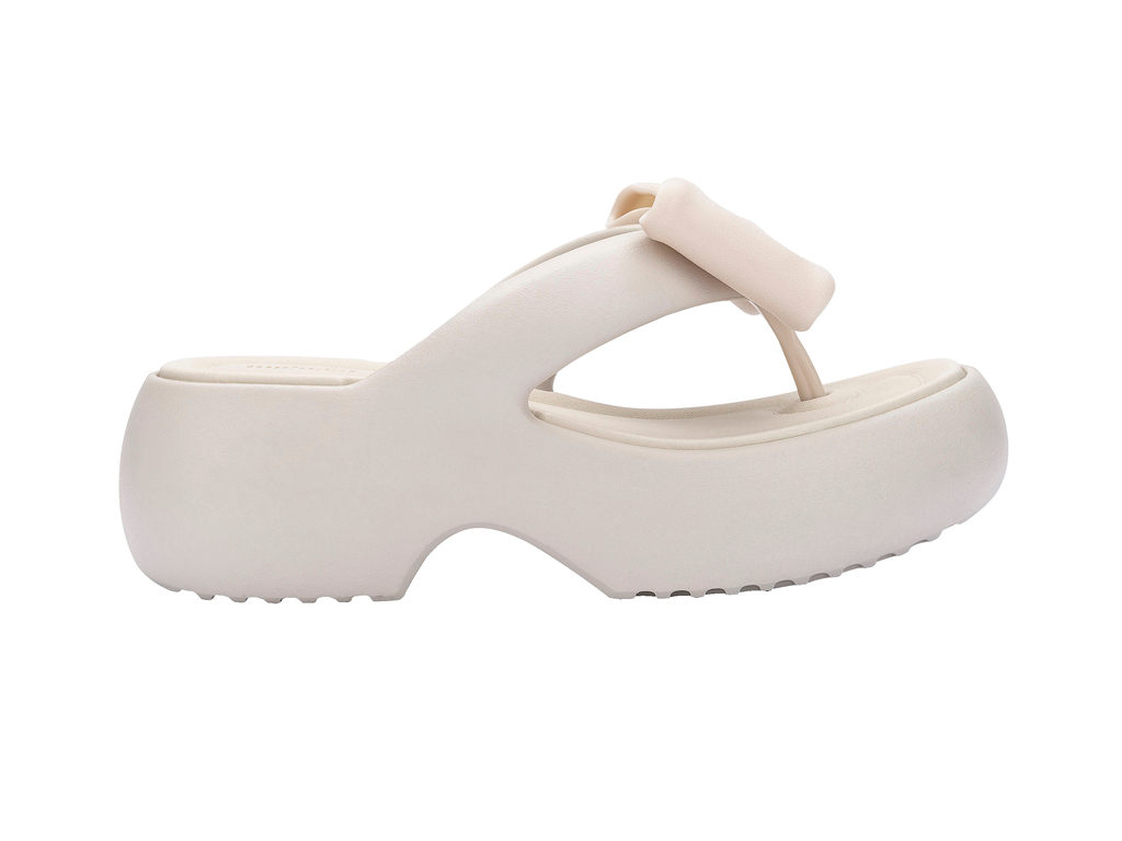 Womens | Free Fuzzy Bow Platform | Beige