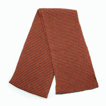 Striped Scarf | Grey/Orange