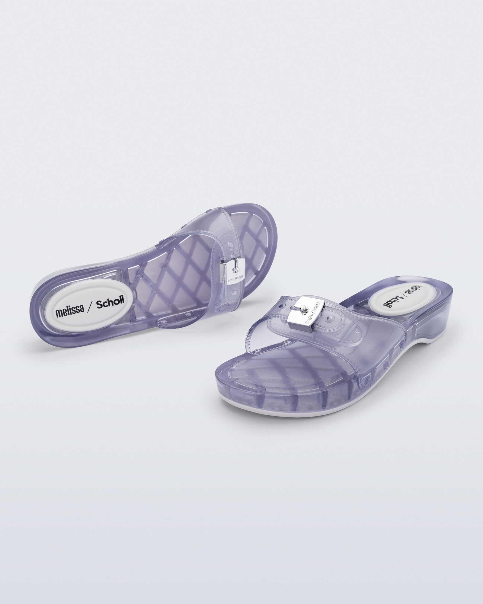 Womens | Pescura Heel and Scholl Slide | Clear
