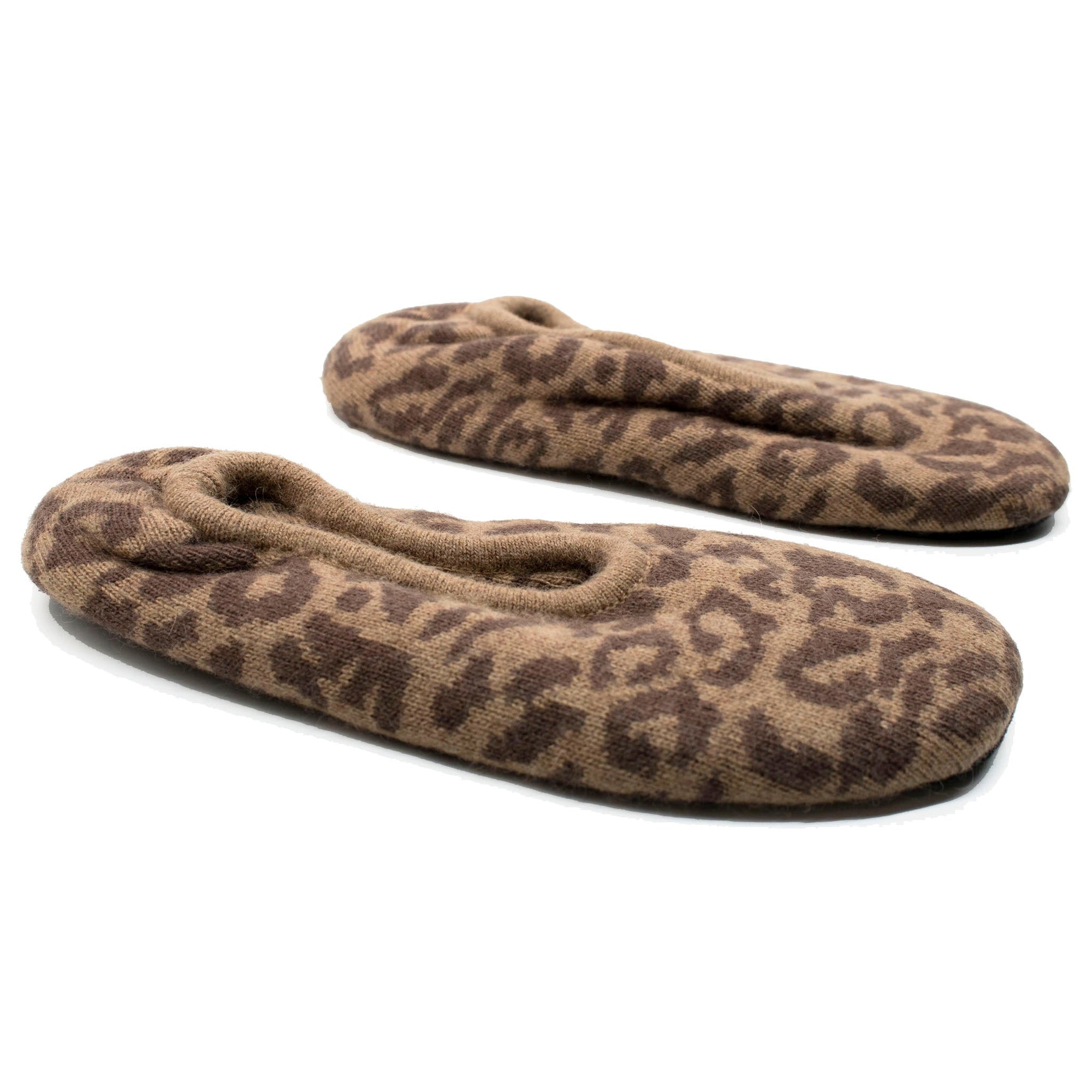 Slippers In Animal Print Pattern | Brown