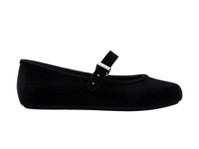 Soft Velvet II Ballerina | Black