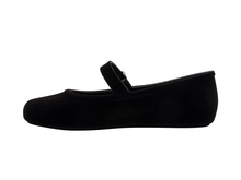 Soft Velvet II Ballerina | Black