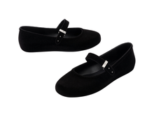 Soft Velvet II Ballerina | Black