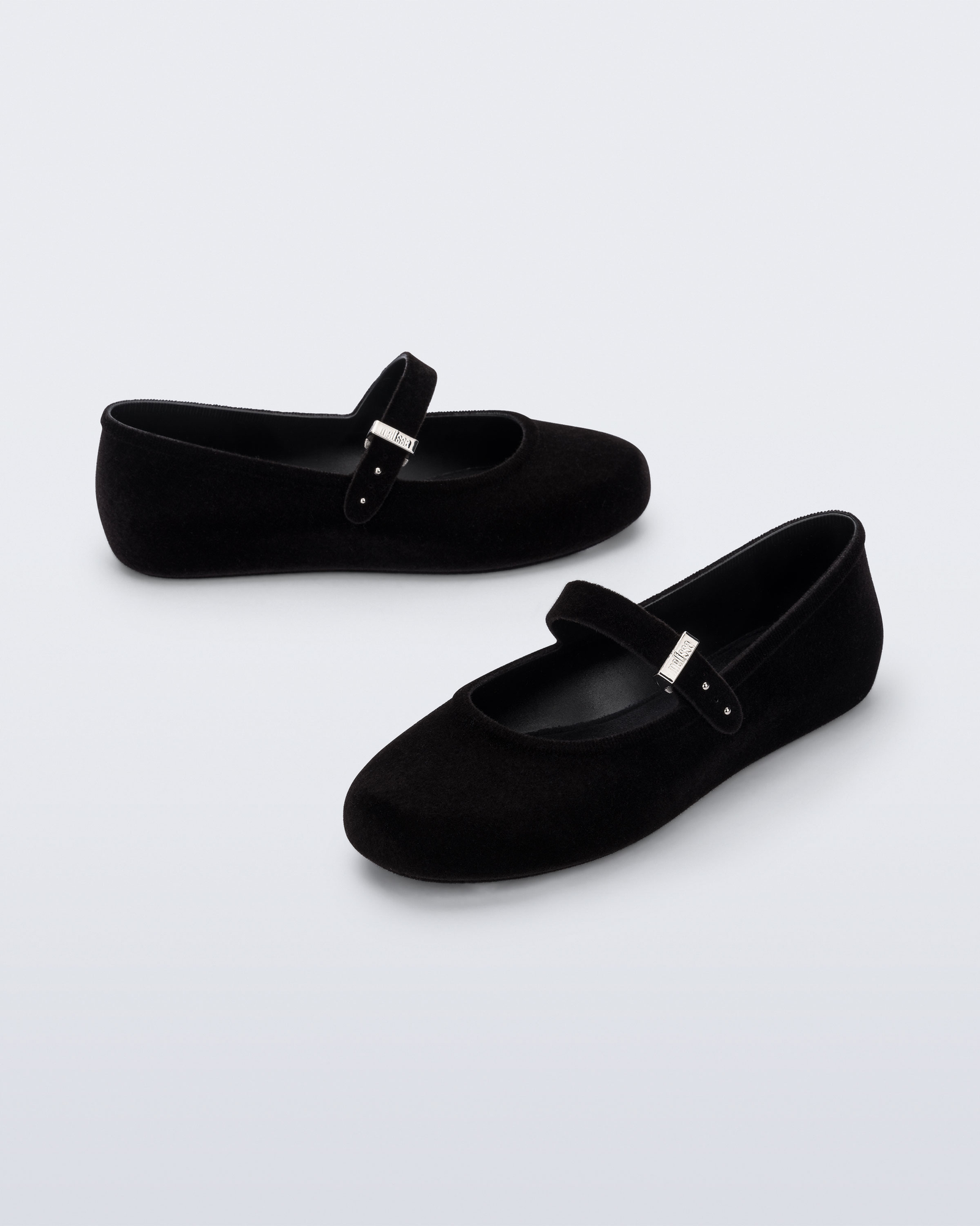 Soft Velvet II Ballerina | Black