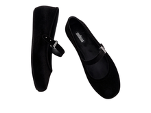 Soft Velvet II Ballerina | Black