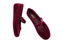 Soft Velvet II Ballerina | Red