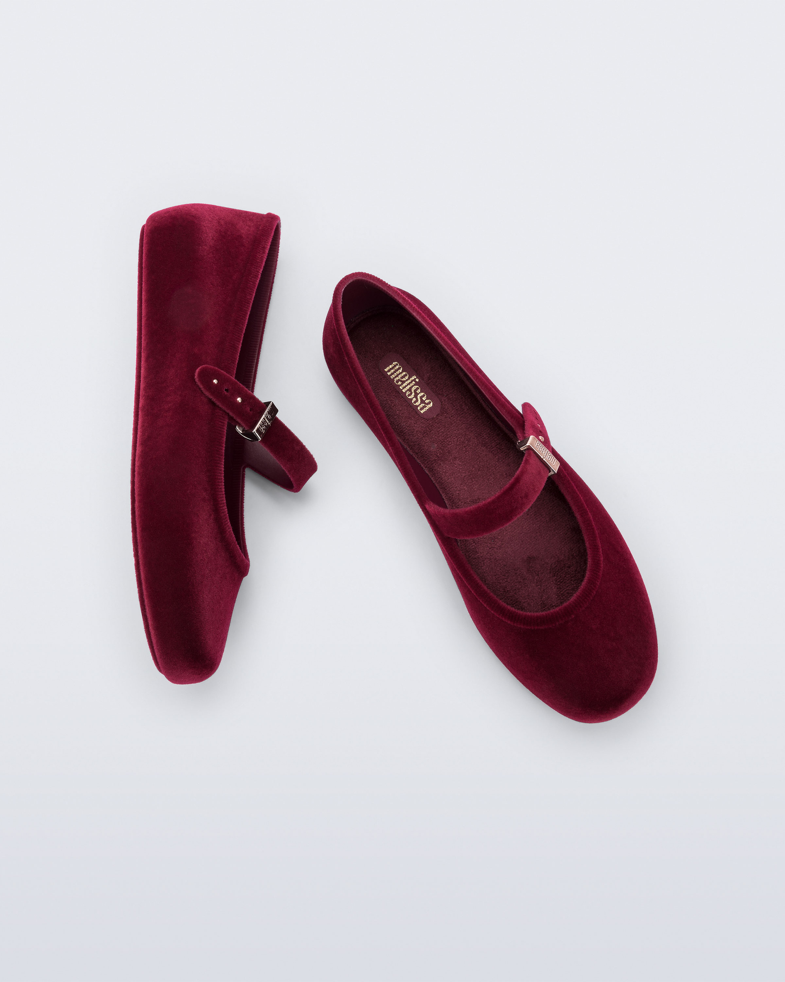 Soft Velvet II Ballerina | Red