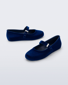 Soft Velvet II Ballerina | Blue