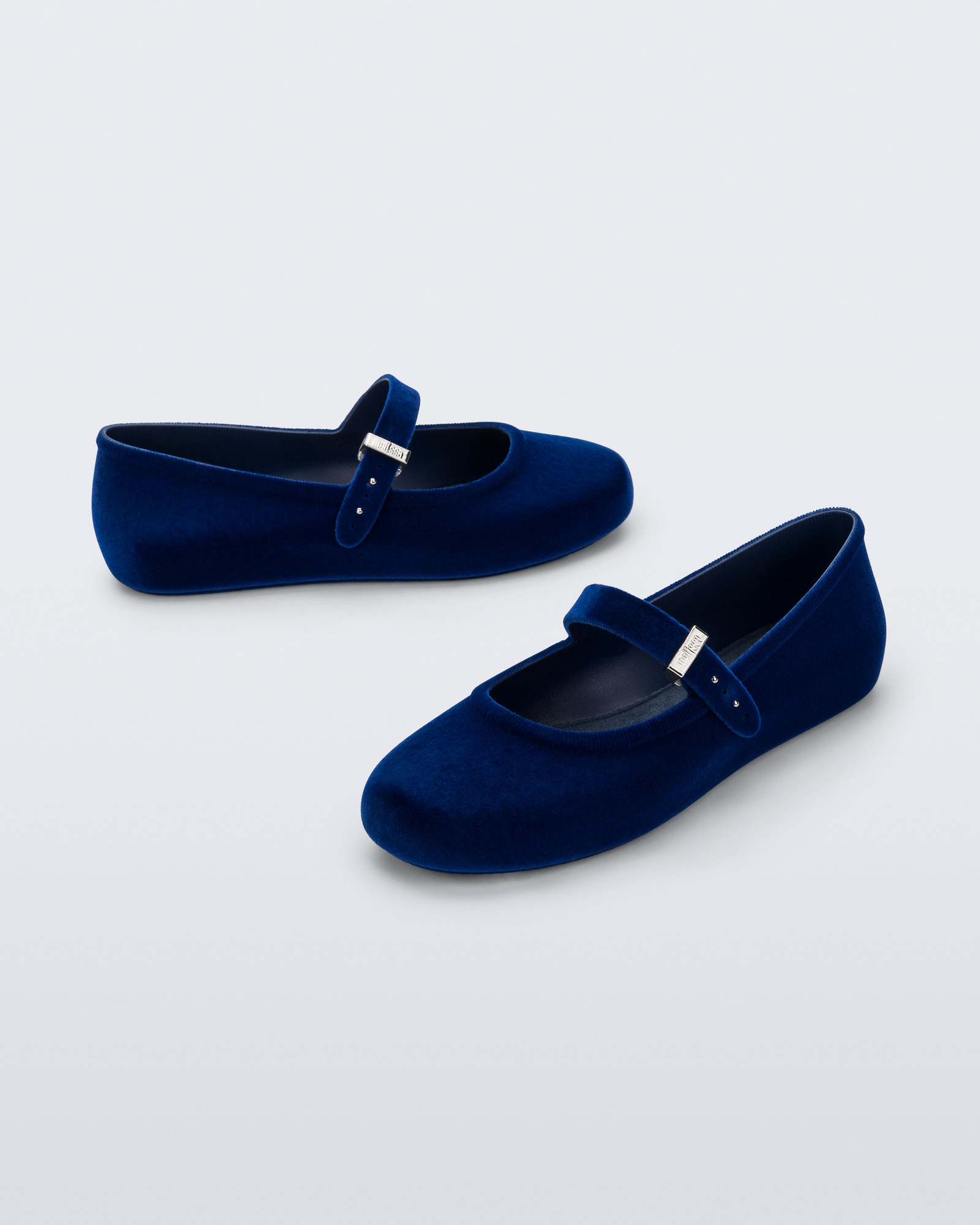 Soft Velvet II Ballerina | Blue