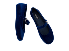 Soft Velvet II Ballerina | Blue