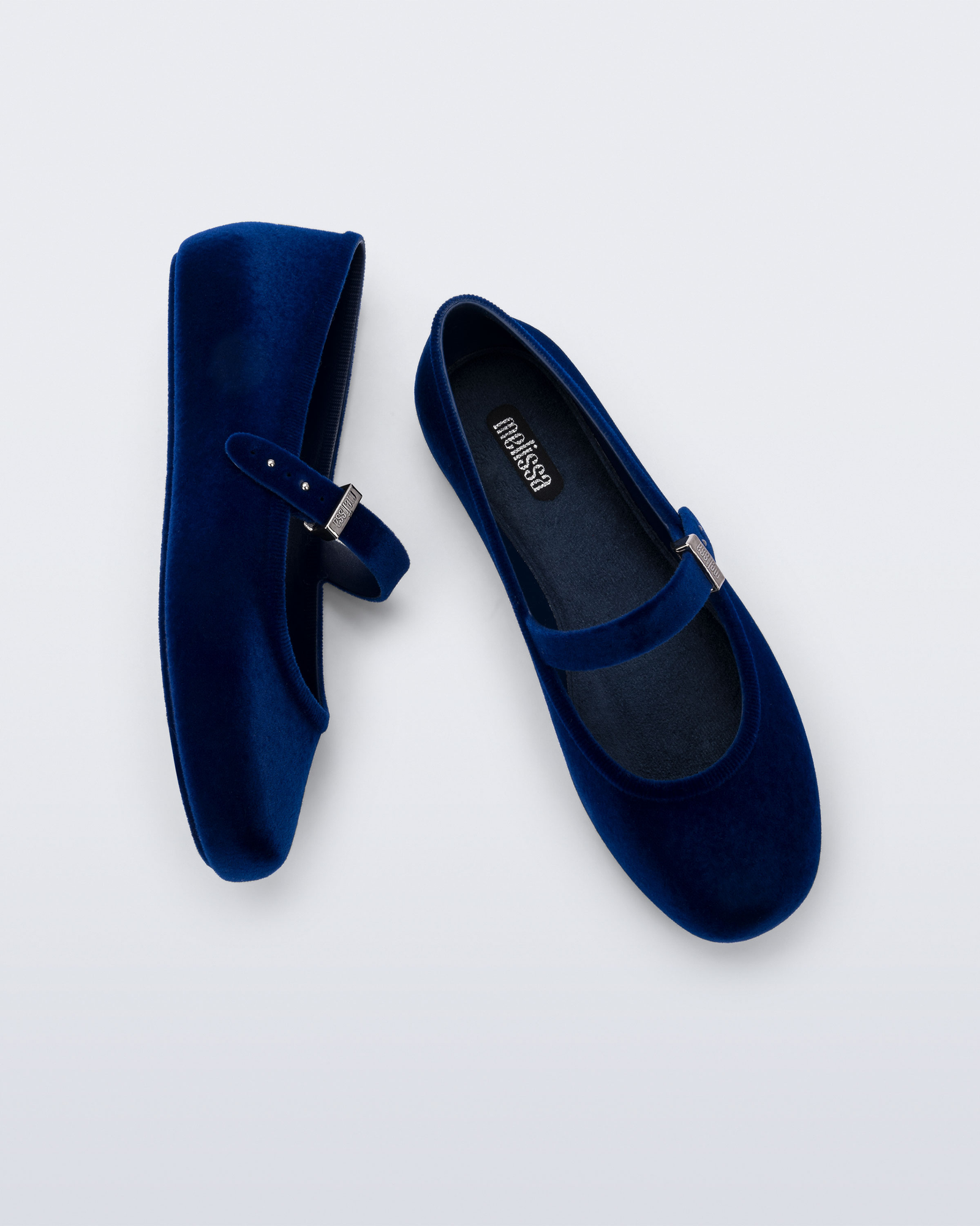 Soft Velvet II Ballerina | Blue