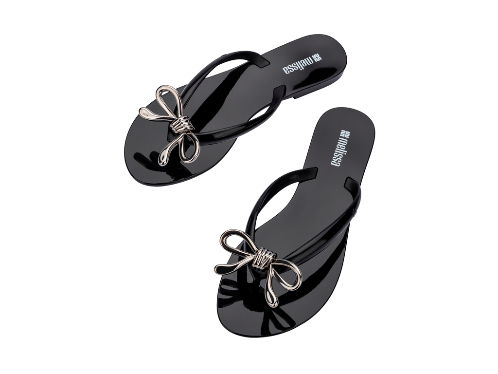 Womens | Harmonic Iris Flip Flop | Black/Silver