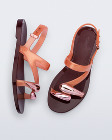 Womens | Iris Sandal | Burgundy/Orange