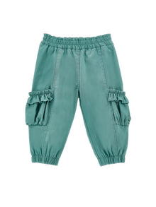 Girls | Levantine Stretch Jogger | Sage Green