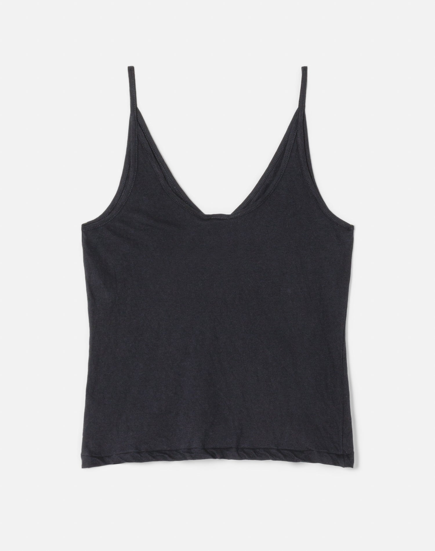 Hanes Sheer Spaghetti Strap Tank | Black