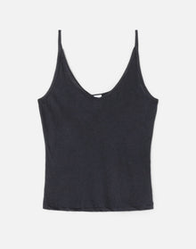 Hanes Sheer Spaghetti Strap Tank | Black