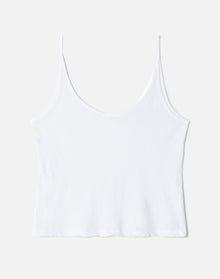 Hanes Sheer Spaghetti Strap Tank | Optic White