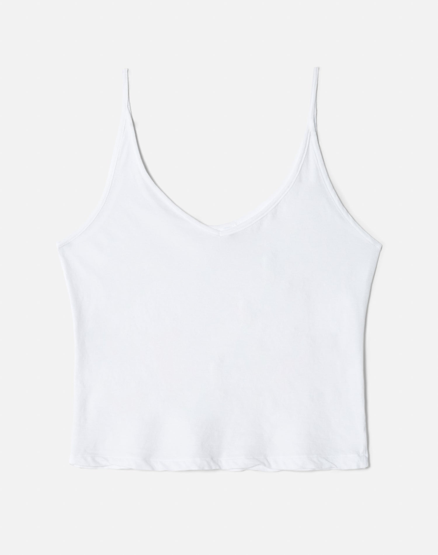 Hanes Sheer Spaghetti Strap Tank | Optic White