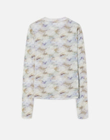 Sheer Long Sleeve Tee | Celestial Watercolor