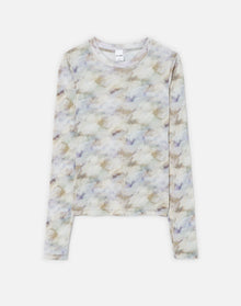 Sheer Long Sleeve Tee | Celestial Watercolor