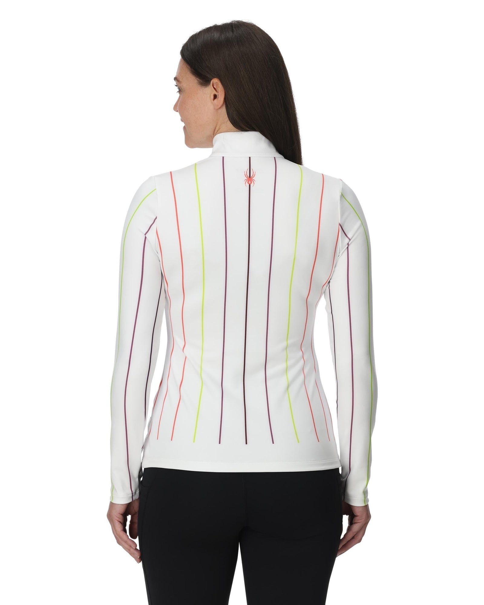 Women | Vivid Half Zip T-Neck | Stripe