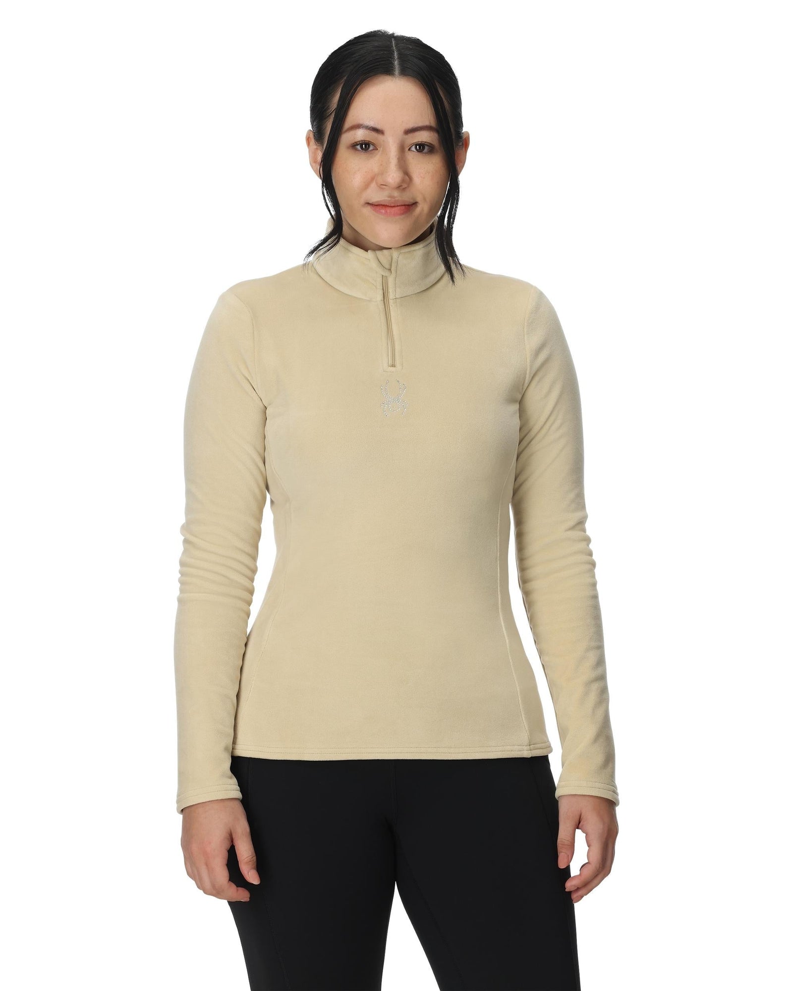 Women | Shimmer Bug Half Zip T-Neck | Sanddune