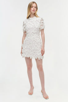 Womens | Darla Applique Mini Dress | White