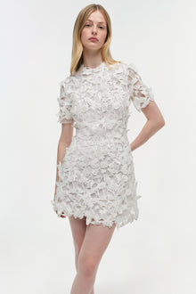 Womens | Darla Applique Mini Dress | White