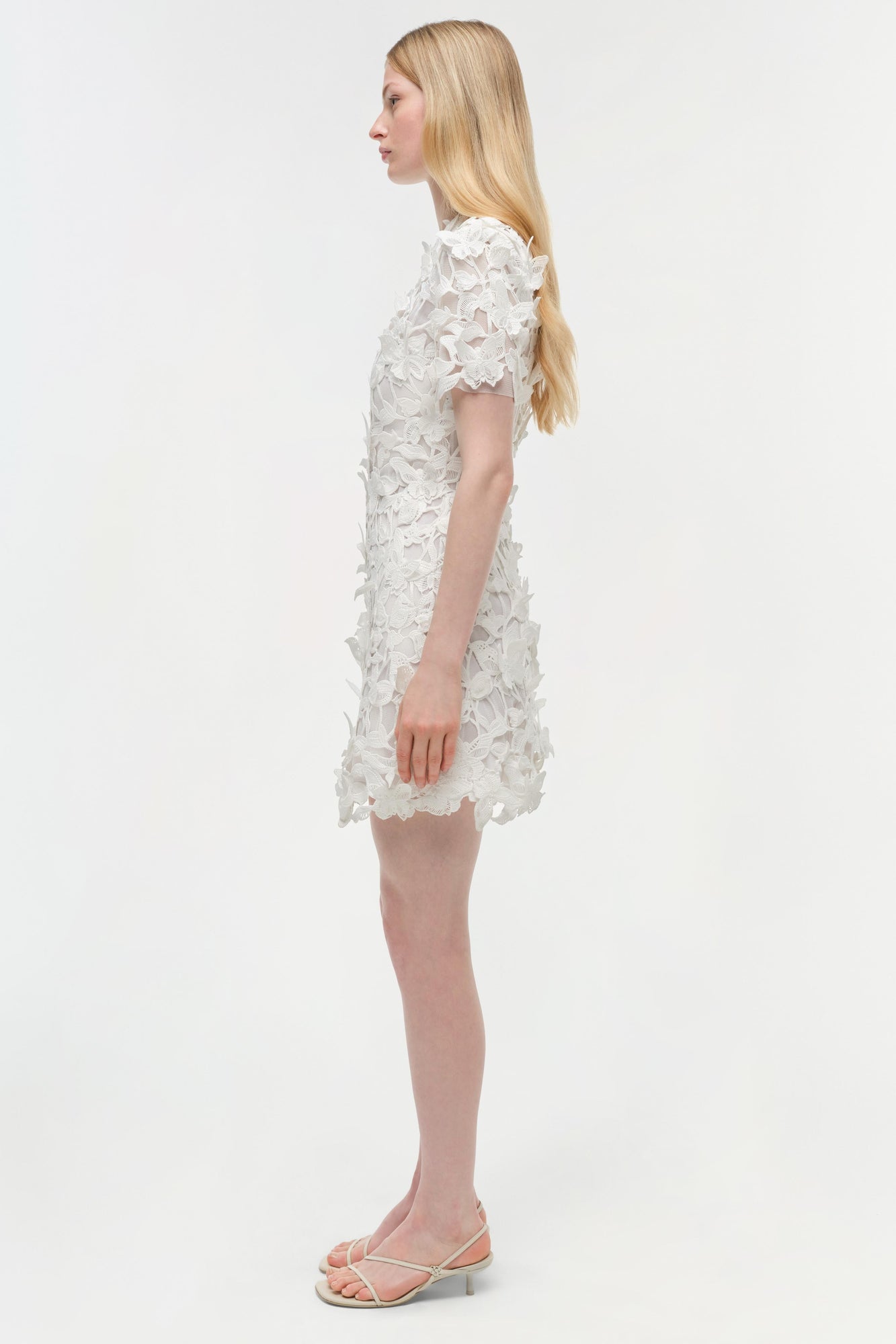 Womens | Darla Applique Mini Dress | White