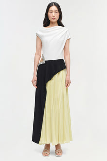 Womens | Andromeda Embellished Midi Dress | Sunglow Multi