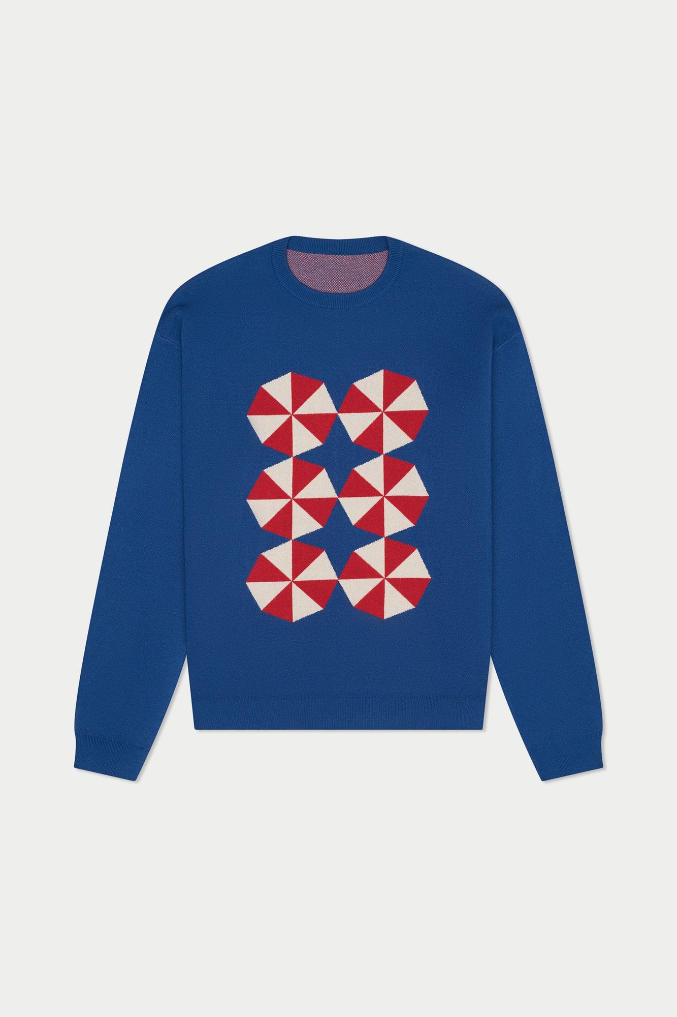 Blue Umbrella Knit Sweater | Blue