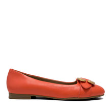 Paradise Casual Flat | Orange Faux Soft Nappa