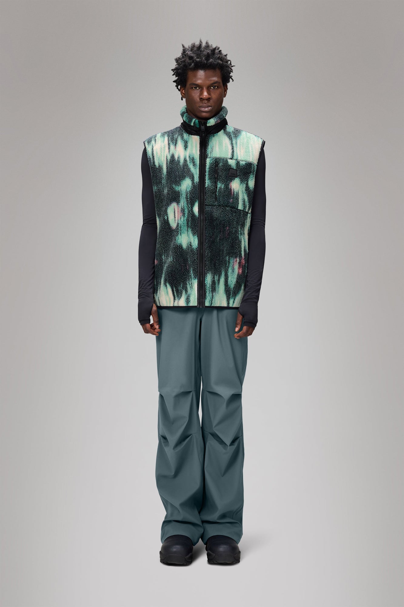 RAINS Yermo Fleece Vest Blur Vest