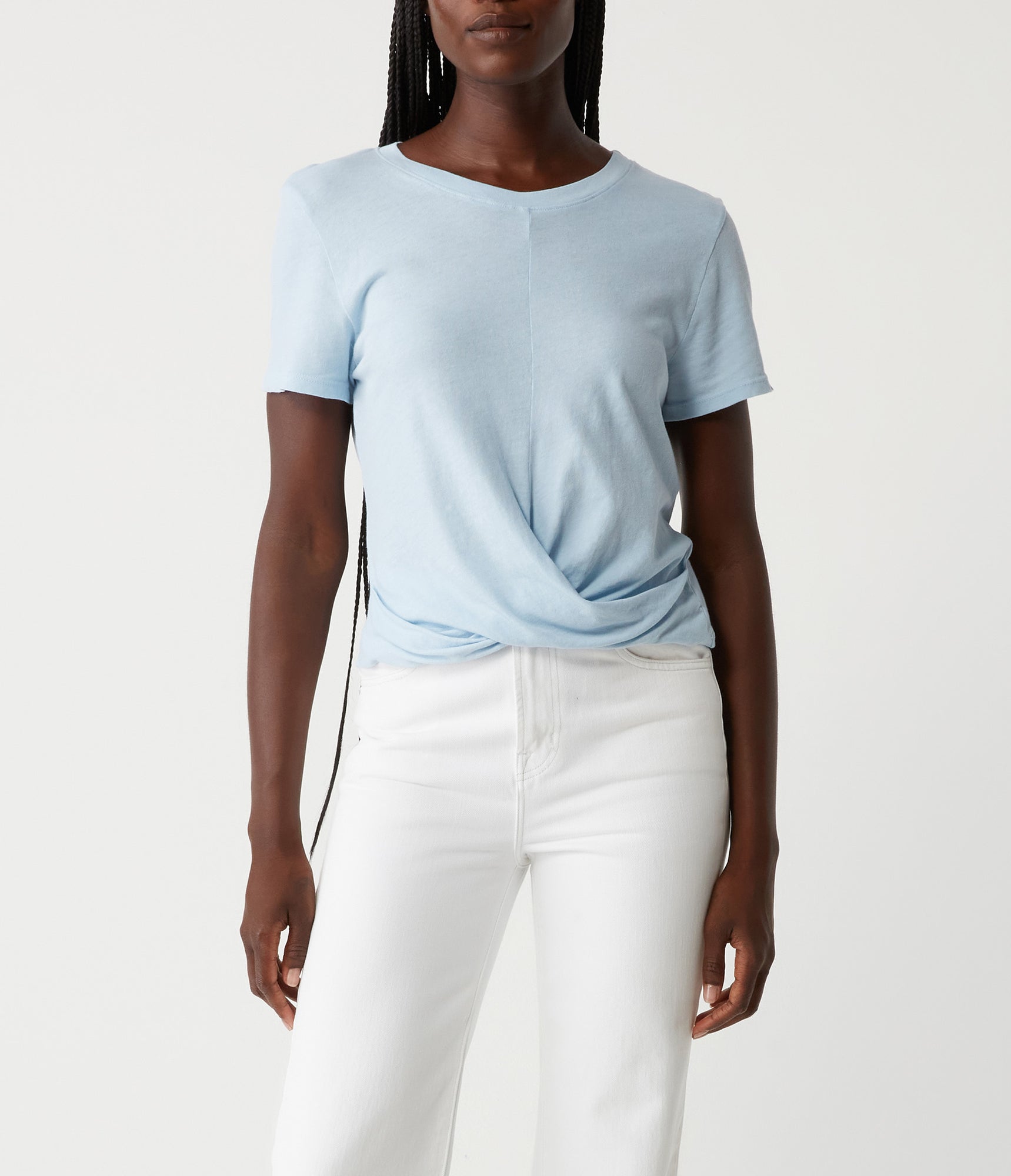 Hollis Criss Cross Tee | Fountain