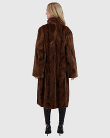 Mink Sections Short Coat | Scanbrown
