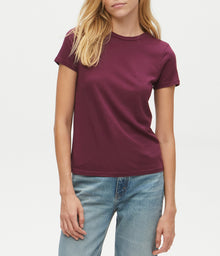 Colleen Classic Crew Tee | Plum