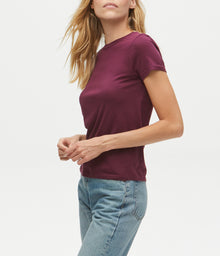 Colleen Classic Crew Tee | Plum