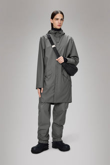 RAINS Long Jacket Grey Jacket