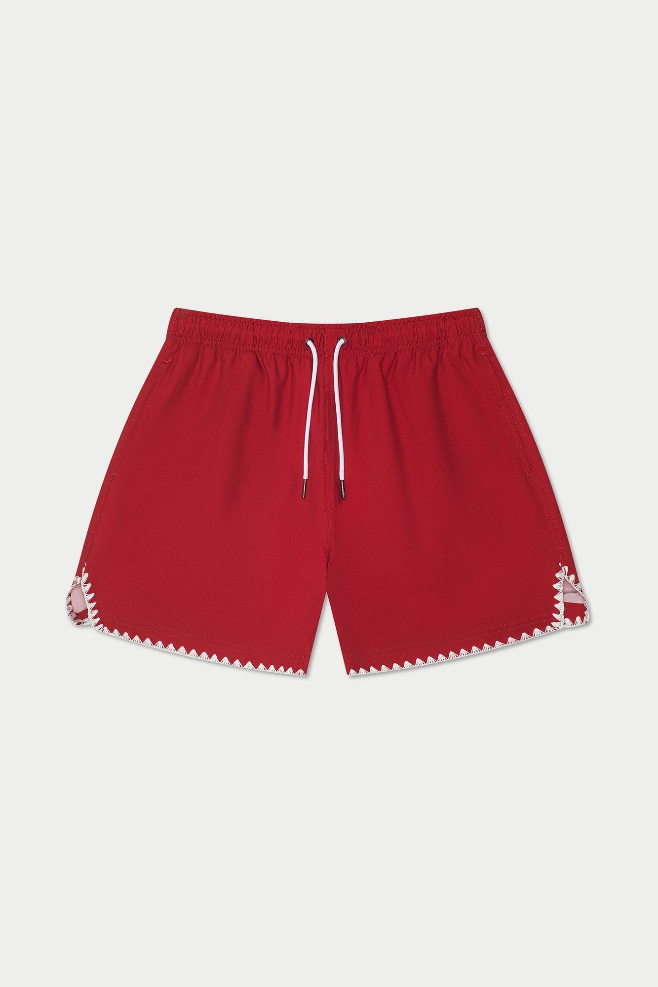 Red Stitch Swim Short | Red