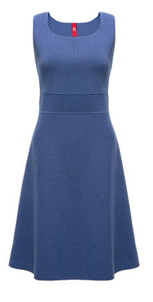 Wool Knit Dress | Blue